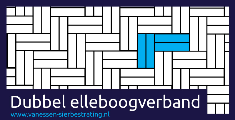 dubbel elleboogverband legpatroon sierbestrating