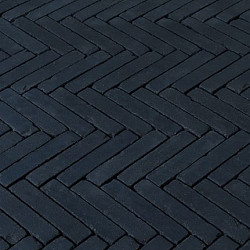 Carbona Antica  Zwart 5X25,8X6 Getrommeld Gebakken klinkers