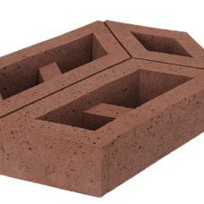 Parkwae 60X40X12 Roodbruin Oud Hollandse tegels 