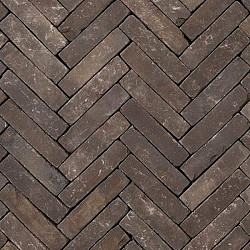UWF60 Nostalgie WS Classica Zwart bruin onbezand Waalformaat 5x20x6 Getrommeld Gebakken klinkers