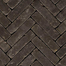 WF Nero Natura Zwart bezand 5x20x8,5 Waalformaat Getrommeld Stenen en klinkers