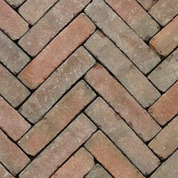 WF80 Novoton Vida Bruin rood bezand Waalformaat 5x20x8 Getrommeld Gebakken klinkers