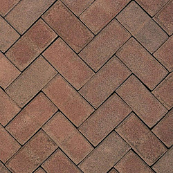 KK70 Ravenna Designa Bruin rood bezand Keiformaat 10x20x7 Ongetrommeld Gebakken klinkers