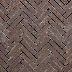 UWF60 Preston Natura Bruin zwart bezand Waalformaat 5x20x6 Getrommeld Gebakken klinkers