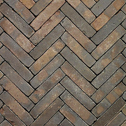 WF80 Oliva WS Classica Bruin blauw onbezand Waalformaat 5x20x8 Getrommeld Gebakken klinkers