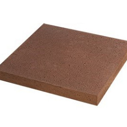 Oud Hollandse tegel,zonder facet Roodbruin 80x80x5 Gewapend Oud Hollandse tegels 