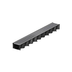 Hexaline 2.0 goot Zwart 100x8,1 Incl. vz.st. sleufrooster Goten