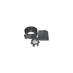 Hexaline eindplaten set Zwart Onderuitloop 110mm en bladkorf HEX 2012 Goten