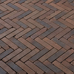 WF60 Vulcano antica Rood-bruin-zwart 5x20,4x6 Getrommeld Gebakken klinkers