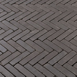 WF60 Carbona antica Zwart 5x20,4x6 Getrommeld Gebakken klinkers