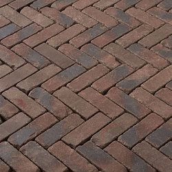 DF60 Vulcano antica Rood-bruin-zwart 6,7x20,4x6 Getrommeld Gebakken klinkers