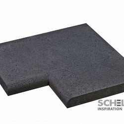 Oud Hollandse zwembadrand hoek Carbon 100x100x5 Oud Hollandse tegels 