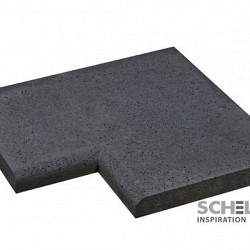 Oud Hollandse zwembadrand hoek Grijs 100x100/40x5 Oud Hollandse tegels 