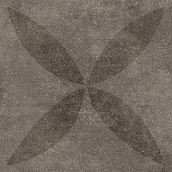 Solostone 3.0 Hormigon Antracite Flower Black 90x90x3 Keramische tegels