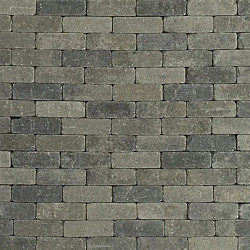 Metro Trommelsteen rijnformaten Grijs-zwart 5x15x7,5 Beton klinkers