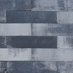 Patioblok Grijs/zwart 60x15x15 Strak Stapelblokken