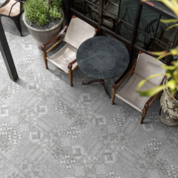 GeoCeramica Mosaik Grey 60x60x4 Keramische tegels