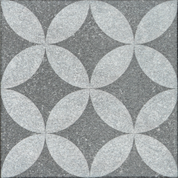 GeoProArte Design Flowers Dark Flower 60x60x4 Beton tegels