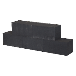 Patioblok Antraciet 30x15x15 Strak Stapelblokken