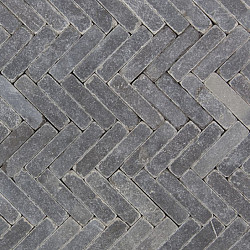 Waalformaat blue moon honed anticato Blauw-grijs 5x20x5 Natuursteen tegels 