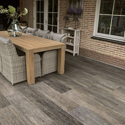 Rustic Wood Oak Grey 30x120x2 Keramische tegels