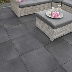 Cerasun Cemento Antracite 60x60x4 Keramische tegels