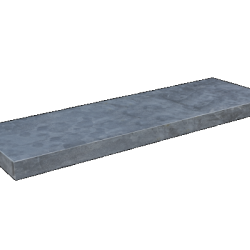 Vijverranden/afdekplaten Blue Moon Honed Linea Grijs-blauw 100x25x3 Plaat Vijver- en zwembadrand