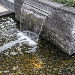 Vijverranden/afdekplaten Blue Moon Honed Linea Grijs-blauw 100x20x3 Vijver- en zwembadrand