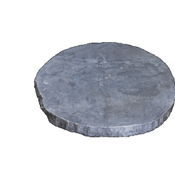 Staptegel rond blue moon honed Blauw-grijs 35x35x3 Gezaagd en gezoet Natuursteen tegels 