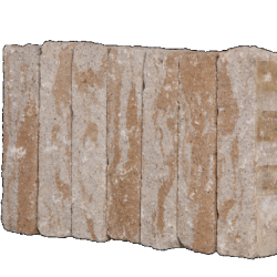 Palissade-stapelblok splitton Sierra Nevada 12x12x50 Gekloofd/getrommeld Stapelblokken