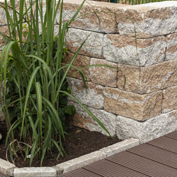 Combiwall Splitton Mont Blanc 20x30x15 Getrommeld,4 zijden gekloofd muurelement Stapelblokken
