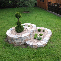 Combiwall Splitton Kilimanjaro 15/22x20x15 Getrommeld stapelbaar muurblokje in trapeziumvorm Stapelblokken