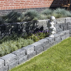 Combiwall Splitton Uno Mount Everest 15x30x12 Getrommeld,4 zijden gekloofd muurelement Stapelblokken