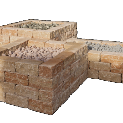 Combiwall Splitton Uno Mont Blanc 15x30x12 Getrommeld,4 zijden gekloofd muurelement Stapelblokken