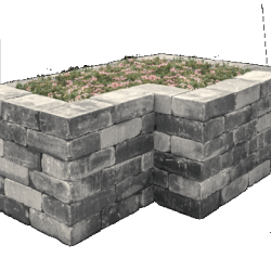 Tumbelwall getrommeld Matterhorn 20x30x10 Getrommeld muurelement Stapelblokken