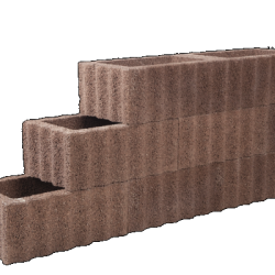 Beplantbare resupor elementen Bruin/rood 40x60x25 Rechthoekflor Bloembakken