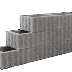 Beplantbare resupor elementen Grijs 40x60x25 Rechthoekflor Bloembakken