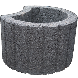 Beplantbare resupor elementen Zwart 38x48x30 Cirkelflor groot Bloembakken