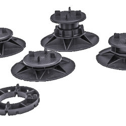 Verstelbare tegeldrager Zwart Hoogte 50 - 70 mm / Per 25 stuks Tegeldragers