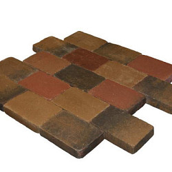 Metro Trommelsteen Brons genuanceerd 15x20x6 Beton klinkers