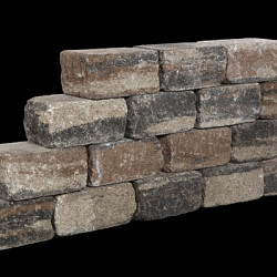 Combiwall Splitton Kilimanjaro 20x30x7,5 Getrommeld,4 zijden gekloofd muurelement Stapelblokken