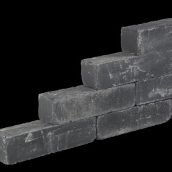 Blockstone Black 15x15x45 Getrommeld muurelement Stapelblokken