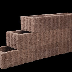 Beplantbare resupor elementen Bruin/rood 30x40x25 Kubusflor Bloembakken