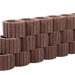 Beplantbare resupor elementen Bruin/rood 38x48x30 Cirkelflor groot Bloembakken