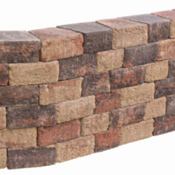 Pilestone ronde bloembak Gloria 17/23x21,5x10 Compleet met bouwplan Stapelblokken