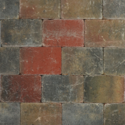 Tambour Trommelsteen Bont 20x30x6 Beton klinkers