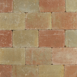 Metro Trommelsteen 20x30x6 terrageel Beton klinkers