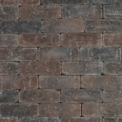 Metro Trommelsteen 21x7x7 bruin/zwart genuanceerd Beton klinkers
