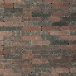 Metro Trommelsteen waalformaten Rood genuanceerd 5x20x7 Beton klinkers