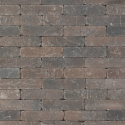 Metro Trommelsteen 20x5x7 bruin/zwart genuanceerd Beton klinkers